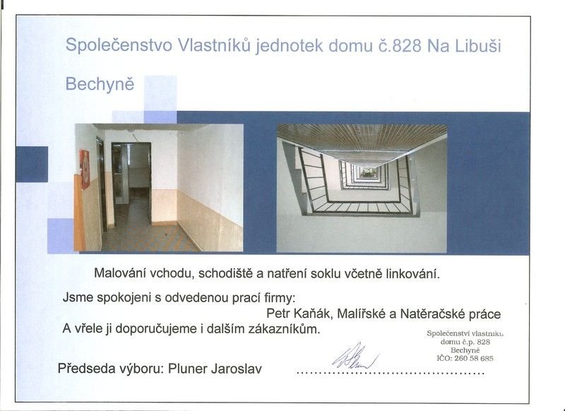 Dopis spokojeného zákazníka